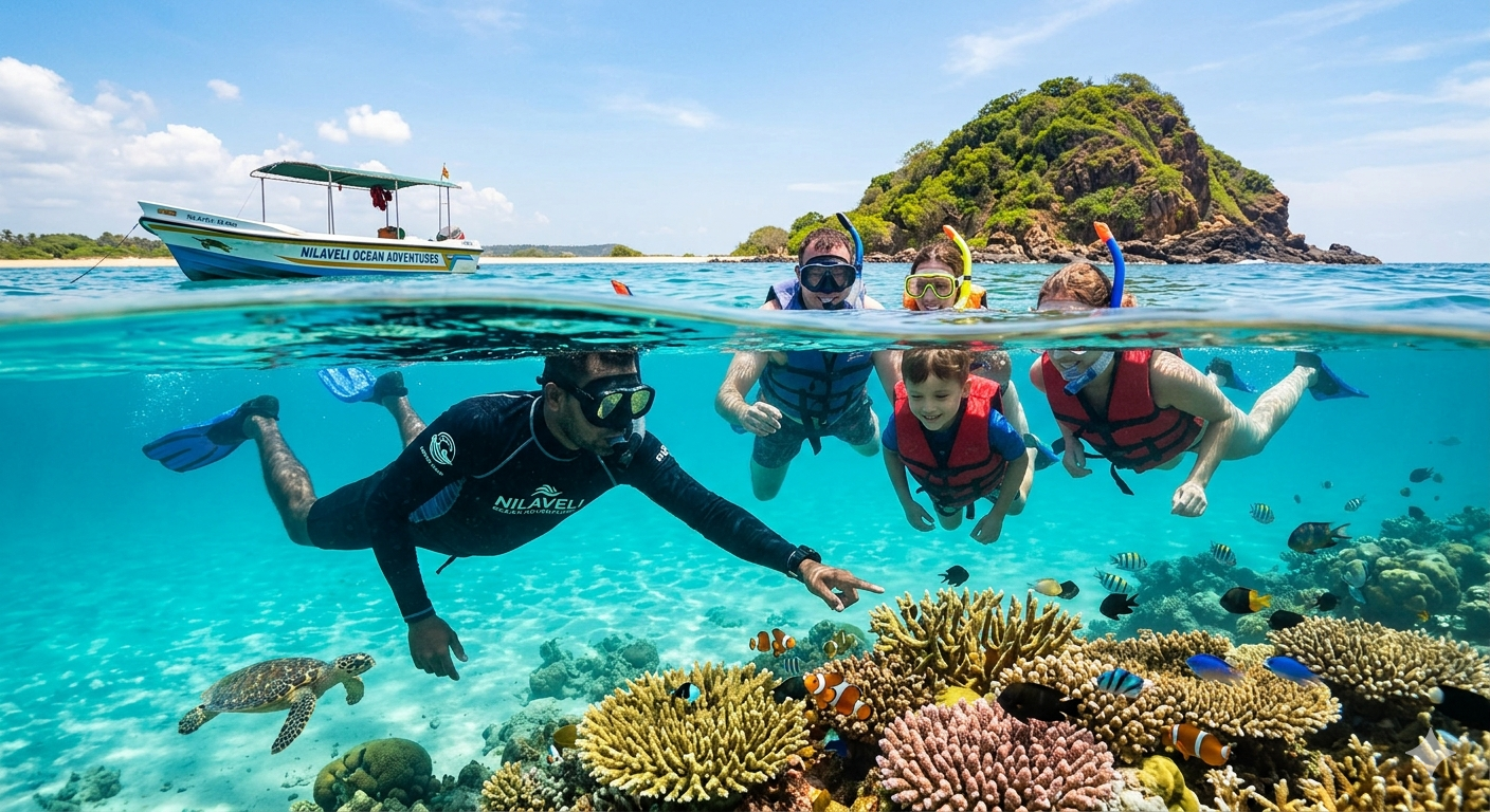 Pigeon island snorkeling in nilaveli