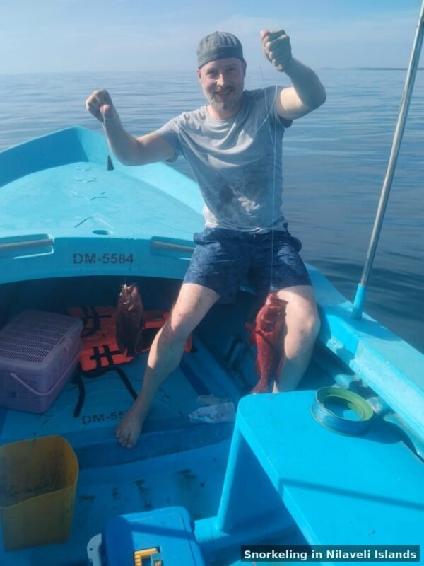 fishing tour in nilaveli- with our customers in open sea
