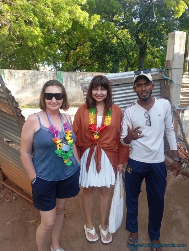 welcoming guest for lagoon watching in nilaveli