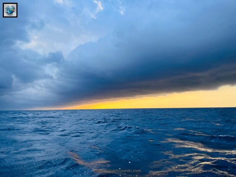 the sky in september end like cloudy when we go before whale watching trincomalee